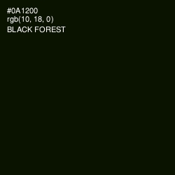 #0A1200 - Black Forest Color Image